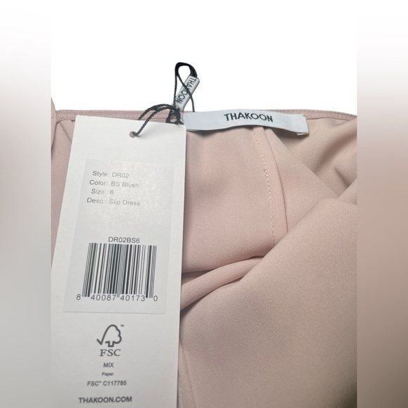 Thakoon New NWT Pink Slip Dress Size 6 Midi Length - Picture 3 of 5